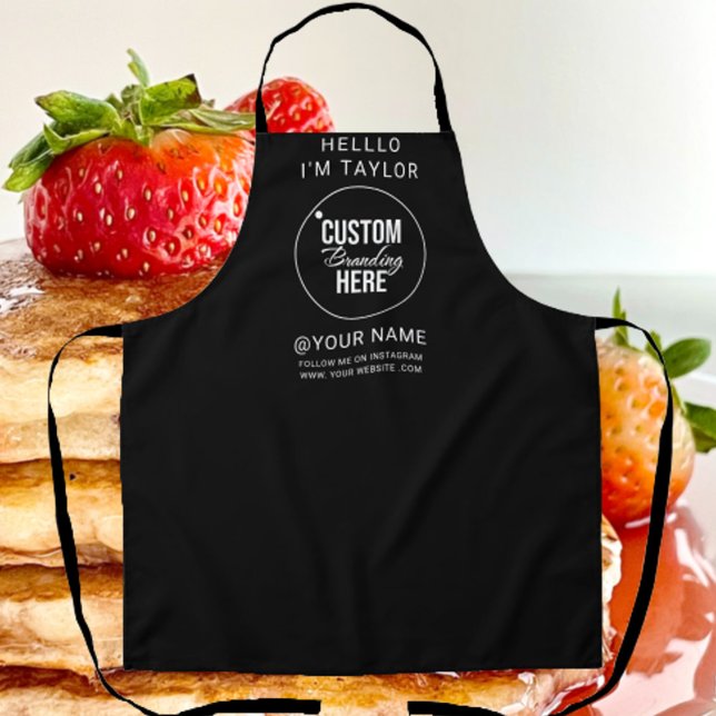 Schürze für das Schwarze Business-Logo (logo chef business apron)
