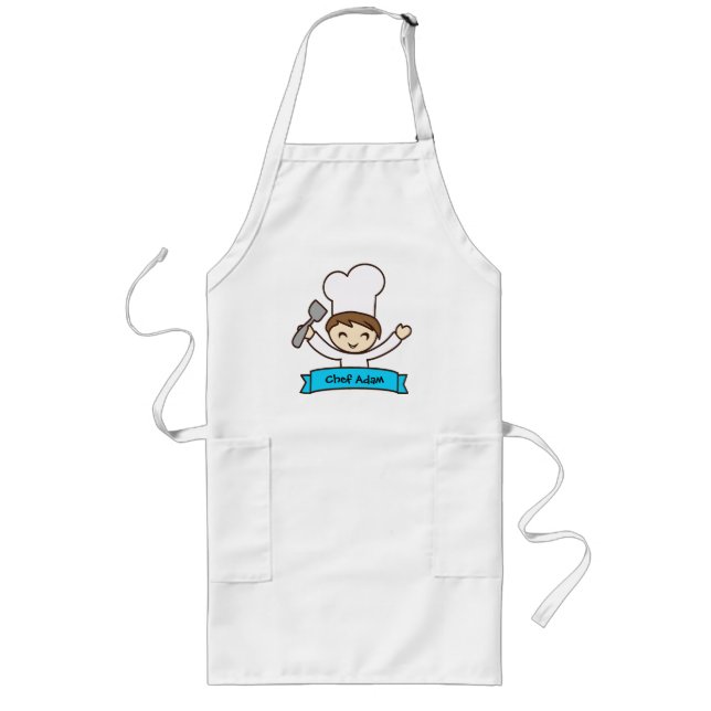 Schürze für Kinder mit handgezeichnetem Masterchef (Vorne)