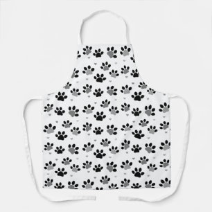 Schürze für schwarze graue Tierpaws