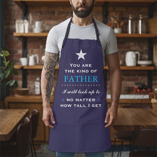 Schürze für Vater (Father's Day or Dad's Birthday Apron with sentimental quote)