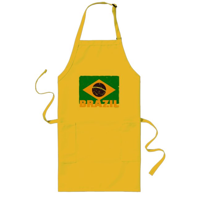 Schürze für Vintage Flagge Brasiliens (Vorne)