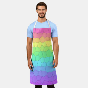 Schürze geometrischer Regenbogenfarben
