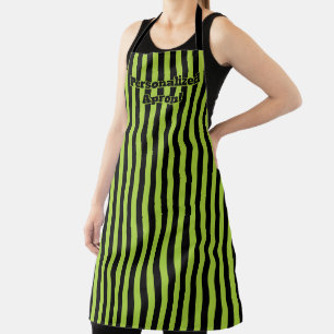Schürze "Green Black Stripe Halloween Colors"
