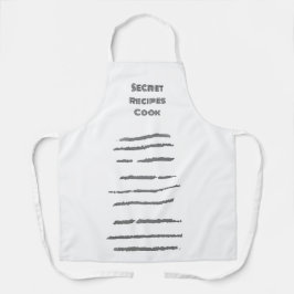 Schürze Kochen Geheimrezepte Kochdesign
