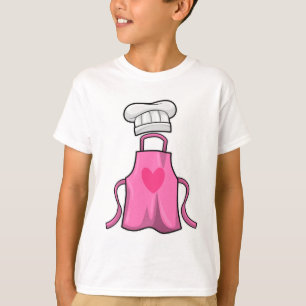 Schürze kochen und Kochmütze mit Herz T-Shirt