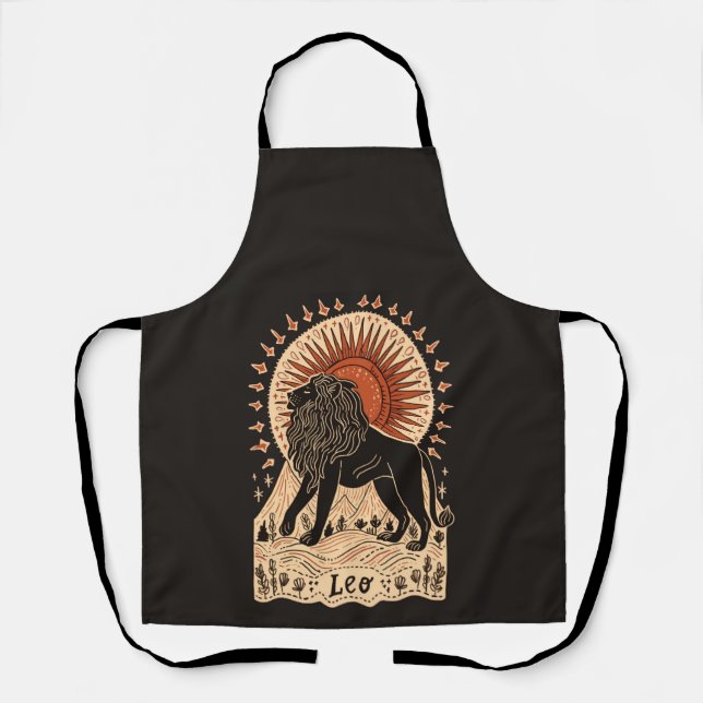 Schürze Leo Celestial Zodiac Art (Vorderseite)