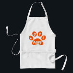 Schürze Liebe Paws Orange<br><div class="desc">Schürze Liebe Paws Orange</div>