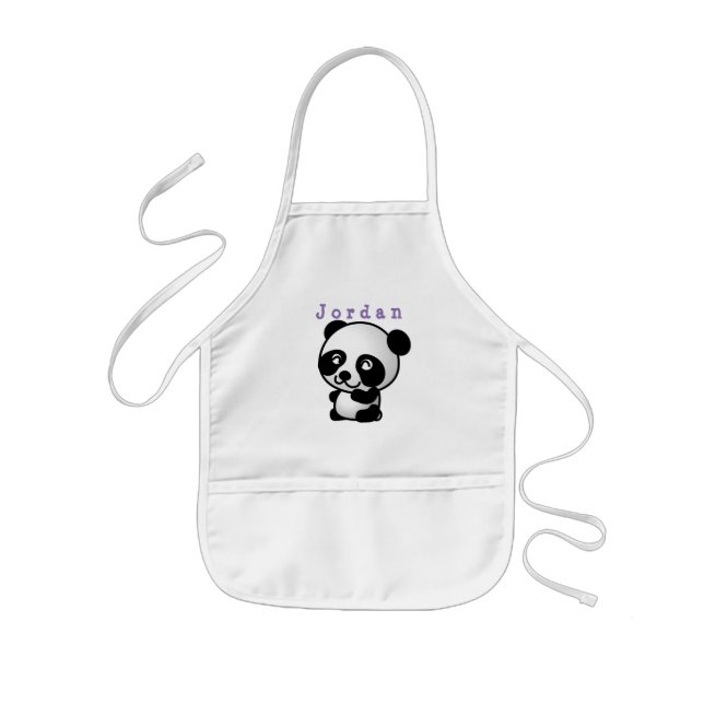 Schürze lustig , Tiere Panda 02. (Vorne)