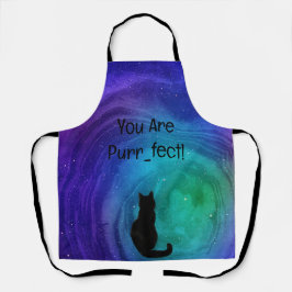 Schürze mit Cat Print