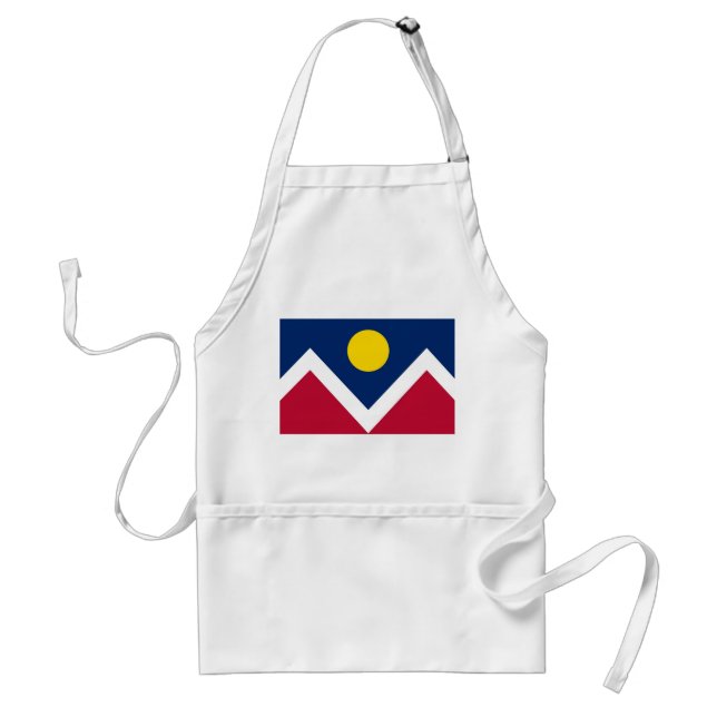 Schürze mit der Flagge von Denver, Colorado Staat, (Vorne)