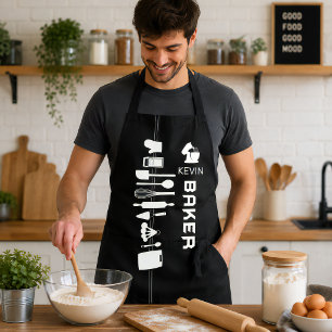Schürze mit personalisiertem Baker mit Individuell