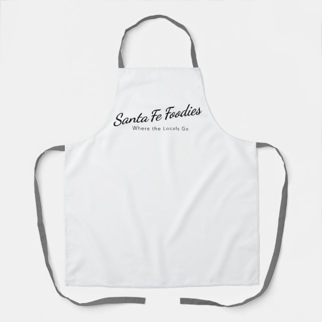 Schürze mit Santa Fe Foodies-Logo (Vorderseite)