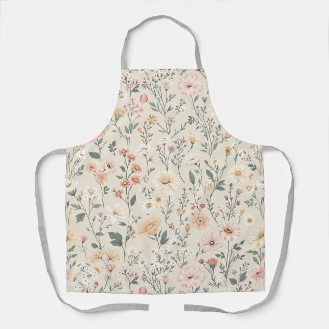 Schürze mit Wildblumen (Vorderseite)