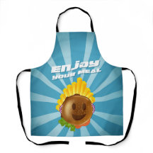 Schürze Motiv Burger Enjoy your meal