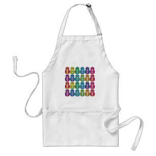 Schürze - niedliche Regenbogen Matryoshka Eule