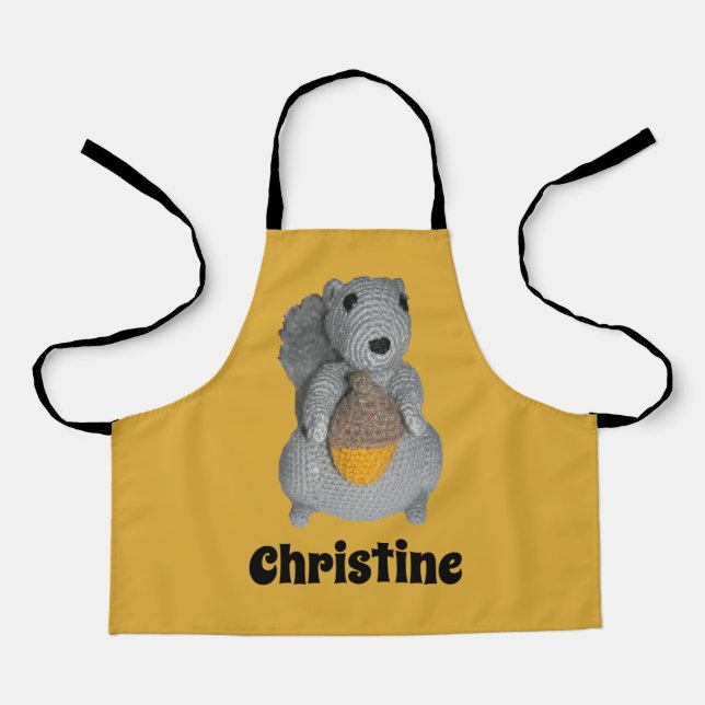 Schürze - Spielzeughörnchen mit Acorn (Vorderseite)