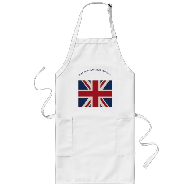 Schürze - Union Jack Flagge mit witziger Aussage.. (Vorne)