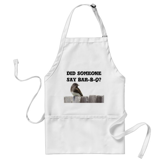 Schürze - Vogel auf Zaun v.2 (Vorne)