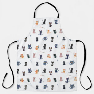 Schürze von Katzen und Messern