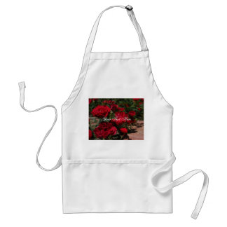 Schürze von rote Rosen