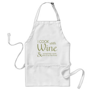 Schürze von Weinangebot