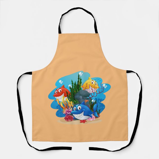 Schürze zum Fisch (Vorderseite)