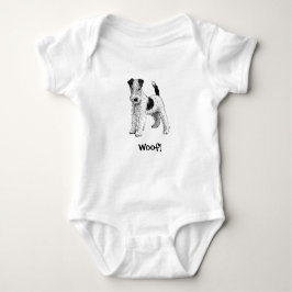 Schuss! Hündchen-Baby-Bodysuit - Foxterrier Baby Strampler