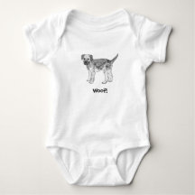 Schuss! Hündchen-Baby-Bodysuit - Grenze Terrier