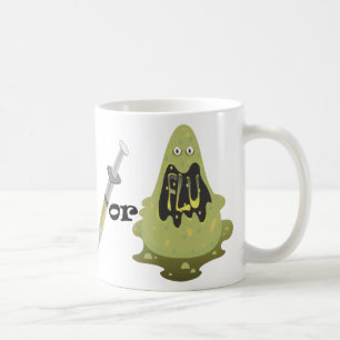 Schuss oder Grippe Kaffeetasse
