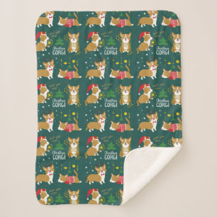 Schuss-Schuss-Schuss des Weihnachtscorgi-  Sherpadecke