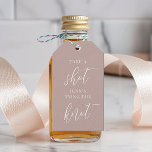 Schuss, sie bindet den Knoten Bachelorette Geschenkanhänger