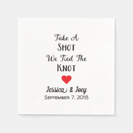 Schuss, wir tippen den bekannten Cocktail Napkins Serviette