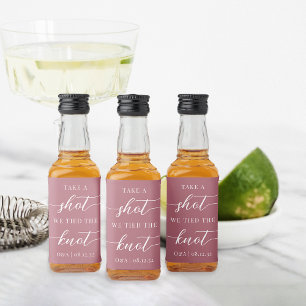 Schuss, wir tippen die Gastgeschenk Hochzeit des K Alkoholflaschenetikett