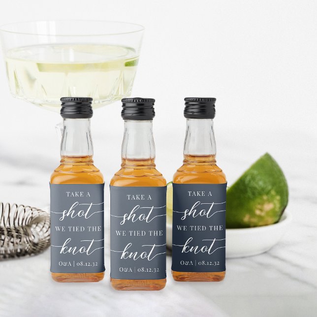 Schuss, wir tippen die Gastgeschenk Hochzeit des K Alkoholflaschenetikett (Von Creator hochgeladen)