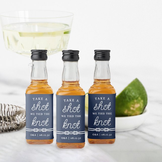 Schuss, wir tippen die Gastgeschenk Hochzeit des K Alkoholflaschenetikett (Von Creator hochgeladen)