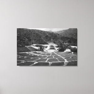 Schüssel-Ansicht Hollywood, Kalifornien Hollywood Leinwanddruck