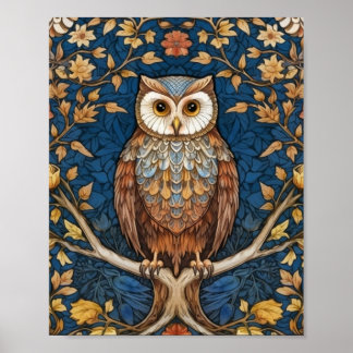 Schüssel auf einem Ast blauer Herbstuntergrund Jug Poster