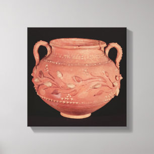 Schüssel gefunden bei Coptos, oberes Ägypten Leinwanddruck