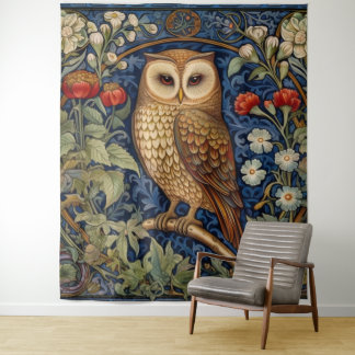 Schüssel im Garten William Morris Stil Wandteppich