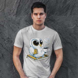 Schüssel mit Bioköchen und Kaffee T-Shirt