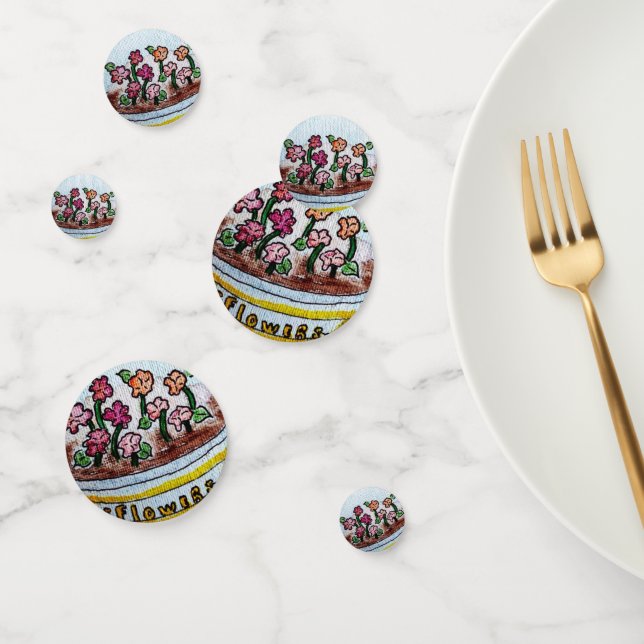 Schüssel mit Blume Konfetti (Gruppe)