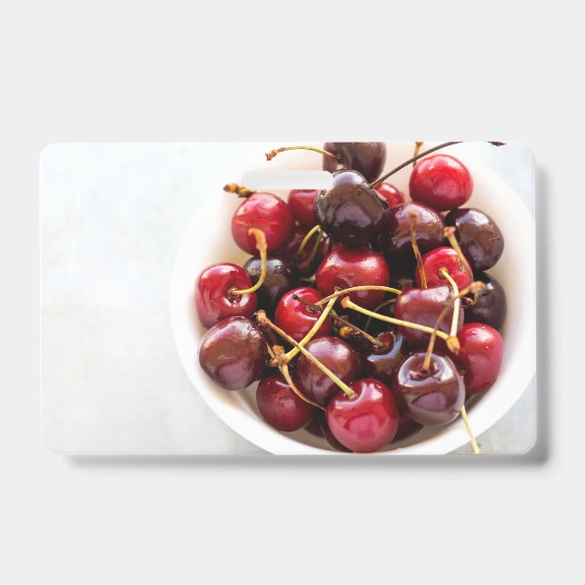 Schüssel mit Kirschen Ausweis (Vorderseite)