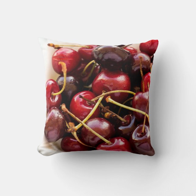 Schüssel mit Kirschen Kissen (Vorderseite)