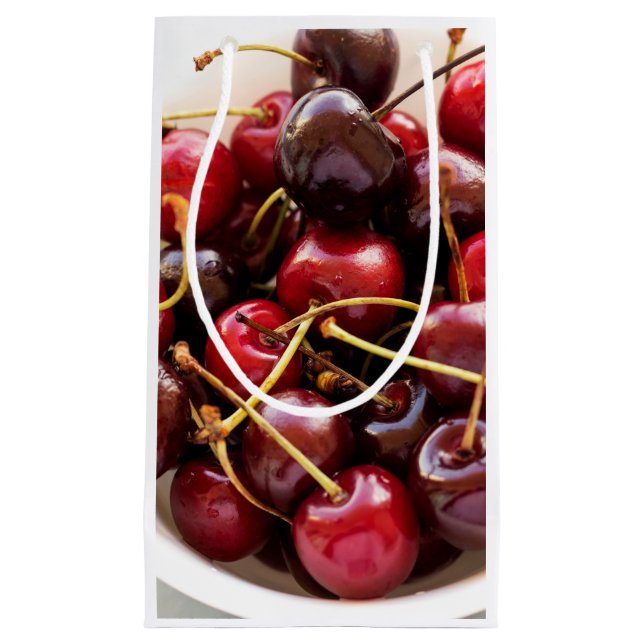 Schüssel mit Kirschen Kleine Geschenktüte (Vorderseite)