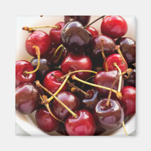 Schüssel mit Kirschen Magnet