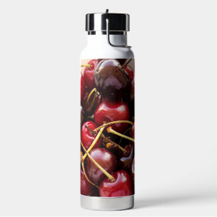 Schüssel mit Kirschen Trinkflasche