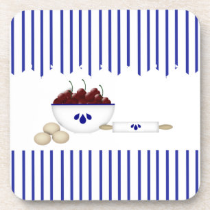 Schüssel mit Korkkork-Untersetzer Getränkeuntersetzer