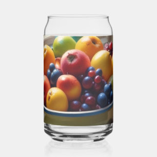 Schüssel mit Obst auf Tisch klassische Ölmalerei Dosenglas