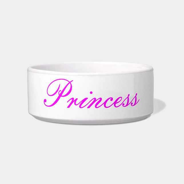 Schüssel "Prinzessin-" Haustier (Vorderseite)