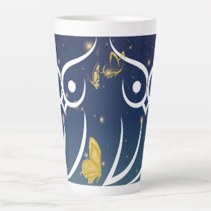 Schüssel und Schmetterlinge Milchtasse